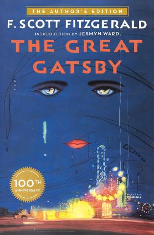 Book cover of the Great Gatsby by F. Scott Fitzgerald.