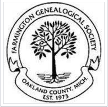 Farmington Genealogical Society seal.