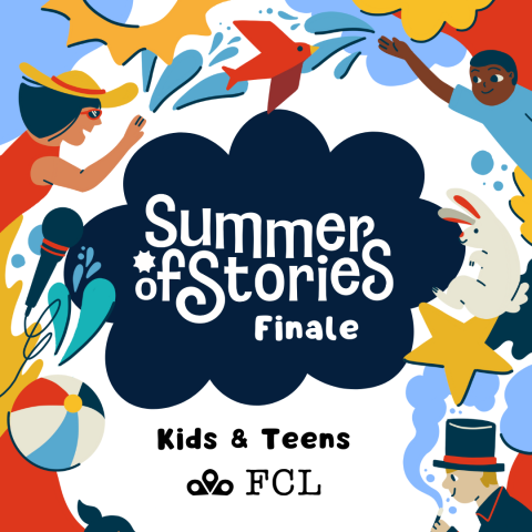 Summer of Stories. Kids and Teens. FCL logo.