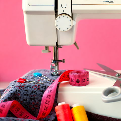 A sewing machine.