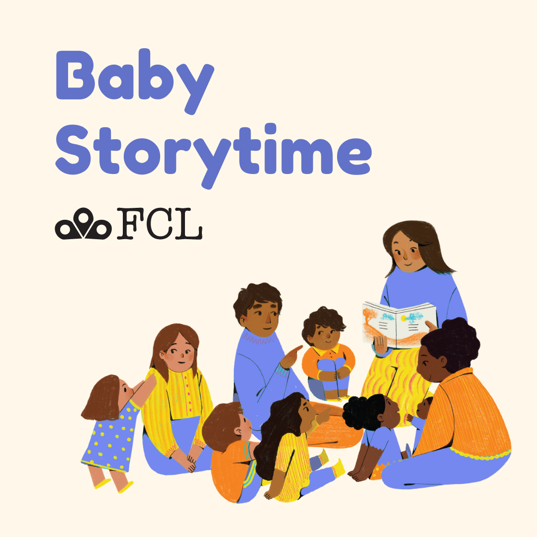 Illustration of children listening to a storytime.