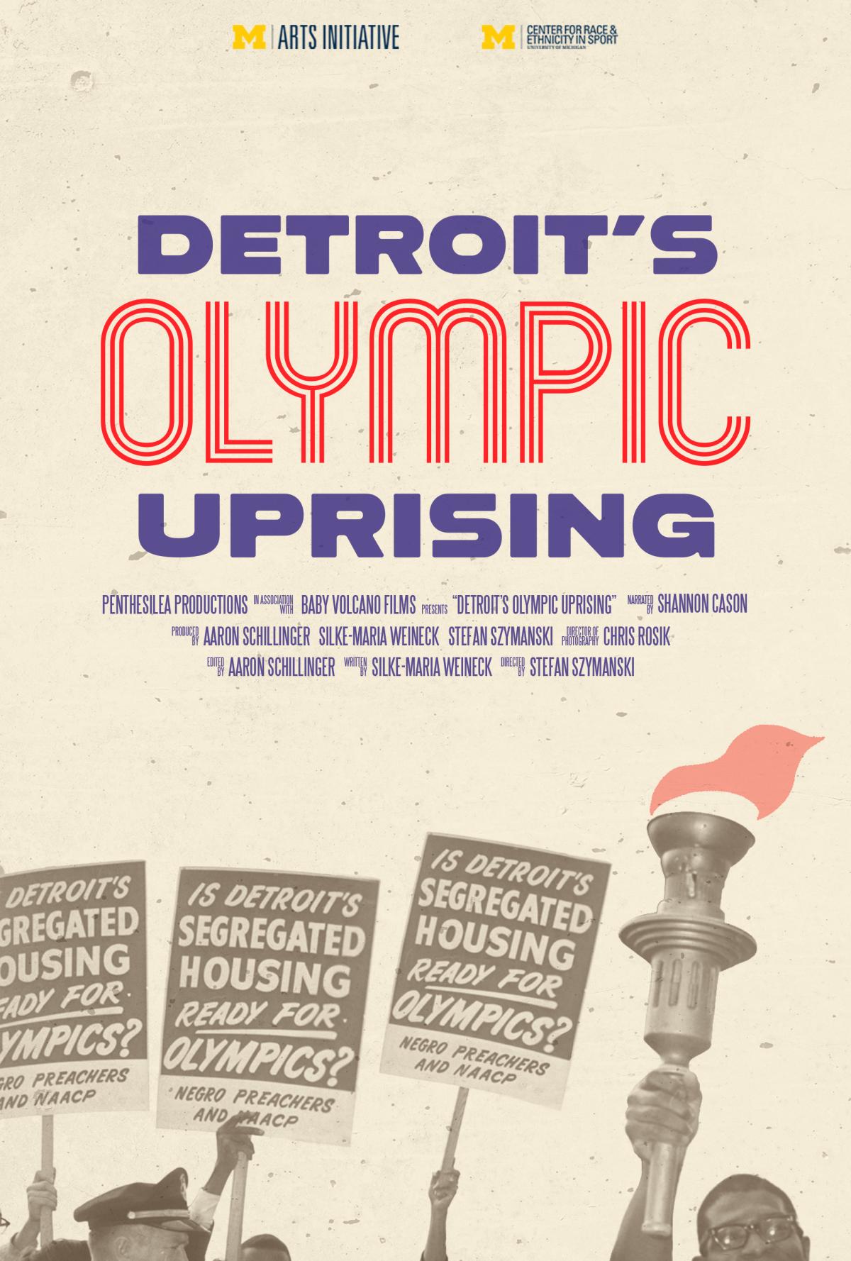 Poster for "Detroit's Olympic Uprising"