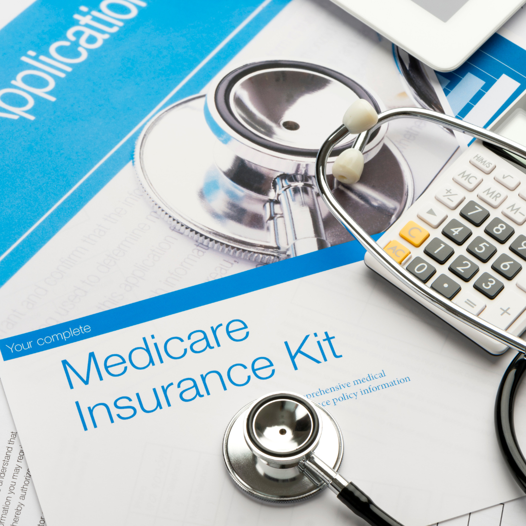 Medicare insurance packet.